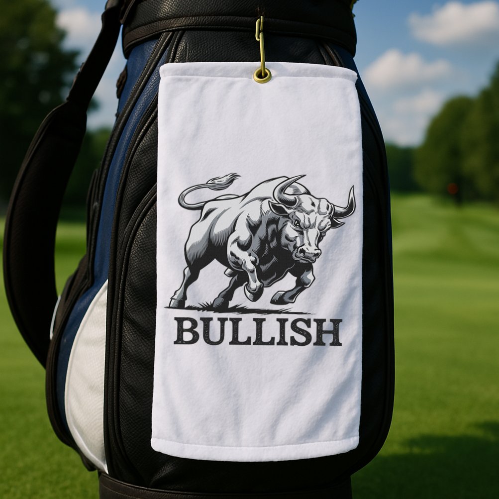 Crypto Trader Cryptocurrency Investor Day Trading Bullish Golf Towel