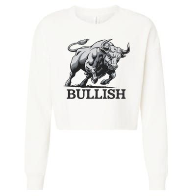 Crypto Trader Cryptocurrency Investor Day Trading Bullish Cropped Pullover Crew