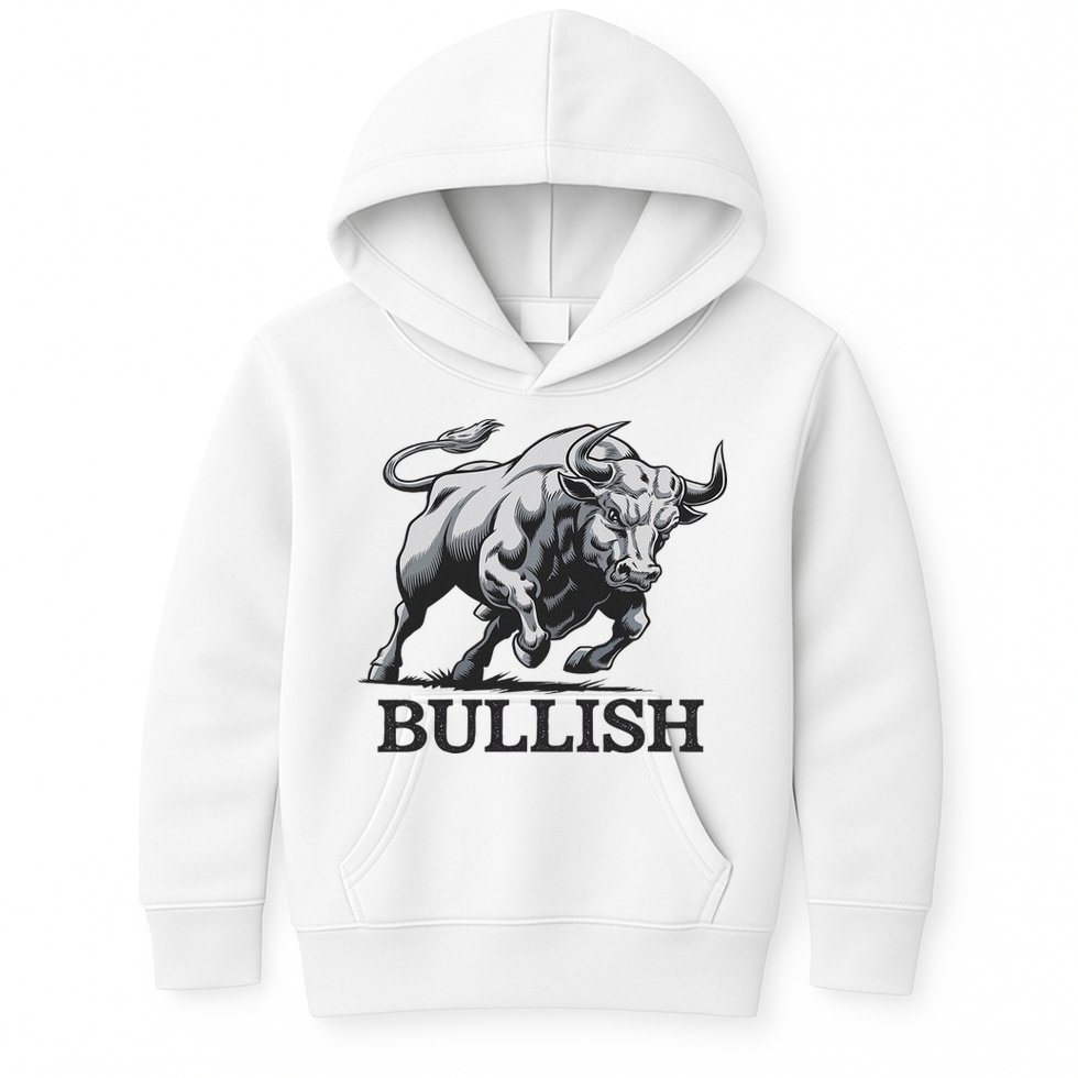 Crypto Trader Cryptocurrency Investor Day Trading Bullish Kids Hoodie