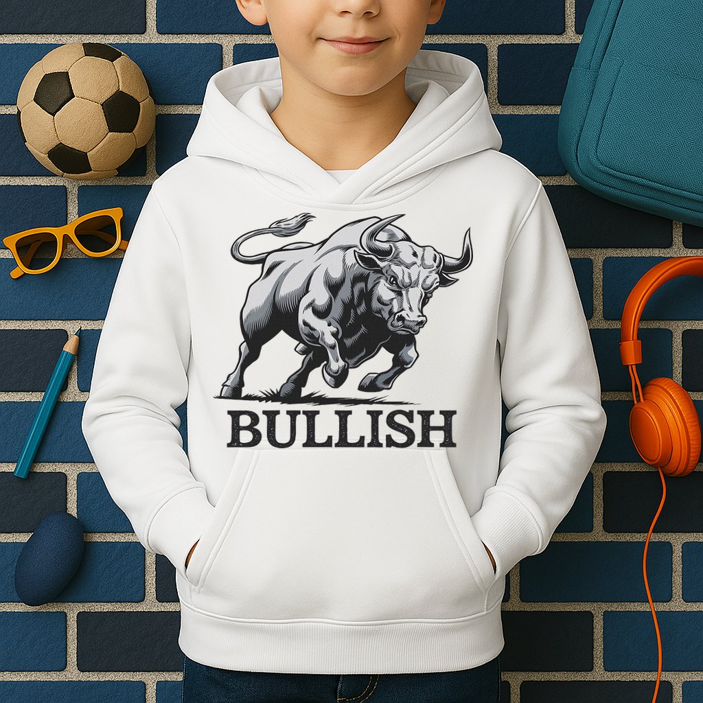 Crypto Trader Cryptocurrency Investor Day Trading Bullish Kids Hoodie