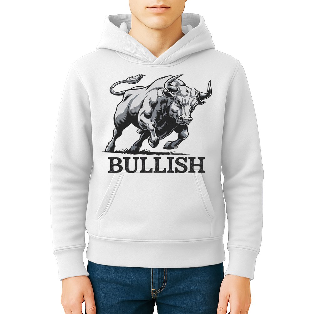 Crypto Trader Cryptocurrency Investor Day Trading Bullish Kids Hoodie