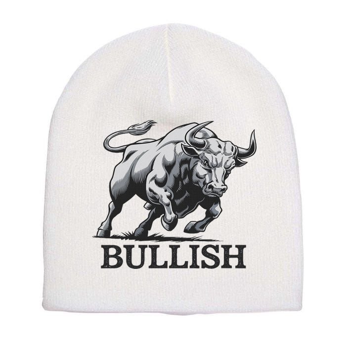 Crypto Trader Cryptocurrency Investor Day Trading Bullish Short Acrylic Beanie