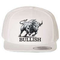 Crypto Trader Cryptocurrency Investor Day Trading Bullish Wool Snapback Cap