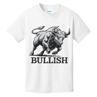 Crypto Trader Cryptocurrency Investor Day Trading Bullish Kids T-Shirt