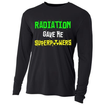 Chemo Treatment Cancer Patient Funny Radiation Superpowers Cooling Performance Long Sleeve Crew