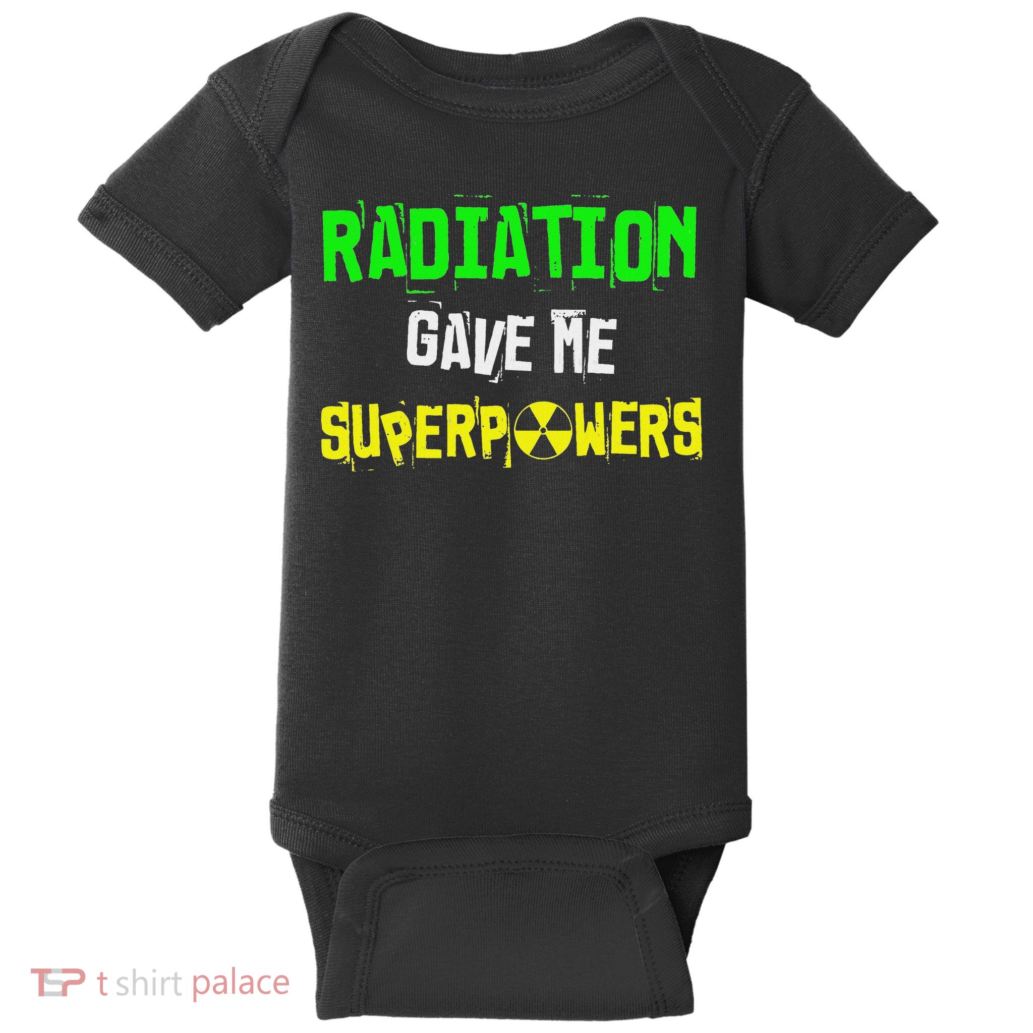 Chemo Treatment Cancer Patient Funny Radiation Superpowers Baby Bodysuit
