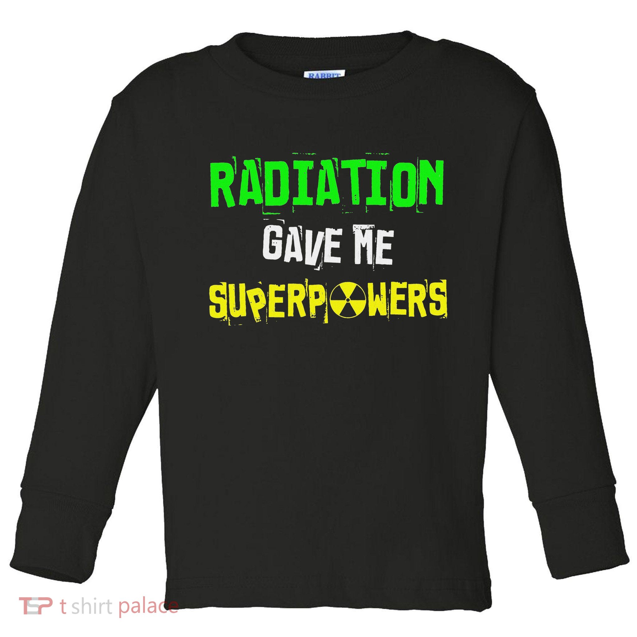 Chemo Treatment Cancer Patient Funny Radiation Superpowers Toddler Long Sleeve Shirt