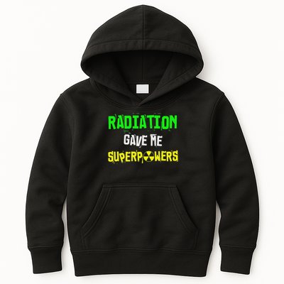 Chemo Treatment Cancer Patient Funny Radiation Superpowers Kids Hoodie
