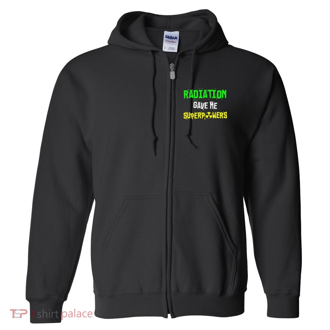 Chemo Treatment Cancer Patient Funny Radiation Superpowers Full Zip Hoodie