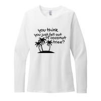 Coconut Tree Campaign Slogan 24 Kamala Statement Democrat Womens CVC Long Sleeve Shirt