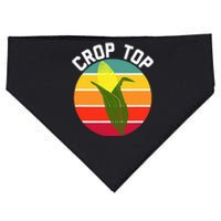 Crop Top Country Fair Joke Pun Corn On The Cob Corny USA-Made Doggie Bandana