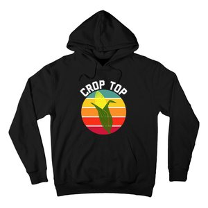 Crop Top Country Fair Joke Pun Corn On The Cob Corny Hoodie