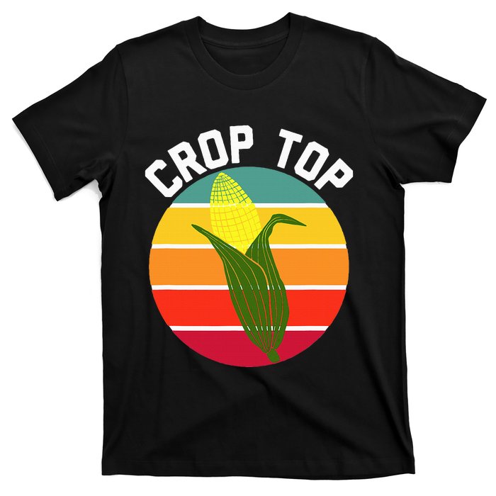 Crop Top Country Fair Joke Pun Corn On The Cob Corny T-Shirt