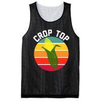 Crop Top Country Fair Joke Pun Corn On The Cob Corny Mesh Reversible Basketball Jersey Tank