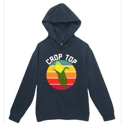 Crop Top Country Fair Joke Pun Corn On The Cob Corny Urban Pullover Hoodie