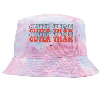 Cuter Than Cupid Groovy Retro Valentine's Day Gift Tie-Dyed Bucket Hat