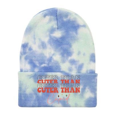 Cuter Than Cupid Groovy Retro Valentine's Day Gift Tie Dye 12in Knit Beanie