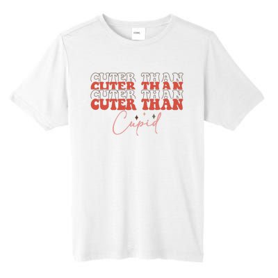 Cuter Than Cupid Groovy Retro Valentine's Day Gift Tall Fusion ChromaSoft Performance T-Shirt