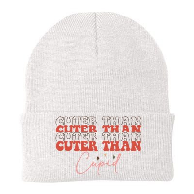 Cuter Than Cupid Groovy Retro Valentine's Day Gift Knit Cap Winter Beanie