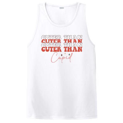 Cuter Than Cupid Groovy Retro Valentine's Day Gift PosiCharge Competitor Tank