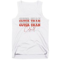 Cuter Than Cupid Groovy Retro Valentine's Day Gift Tank Top