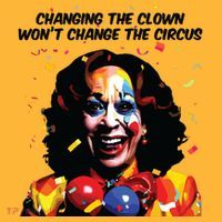 Changing The Clown Won’T Change The Circus Kamala Harris Pom Pom 12in Knit Beanie