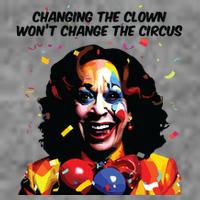Changing The Clown Won’T Change The Circus Kamala Harris Tall Hoodie