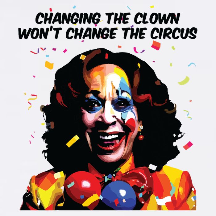 Changing The Clown Won’T Change The Circus Kamala Harris Full-Length Apron With Pockets
