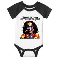 Changing The Clown Won’T Change The Circus Kamala Harris Infant Baby Jersey Bodysuit