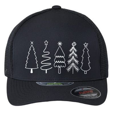 Christmas Trees Flexfit Unipanel Trucker Cap
