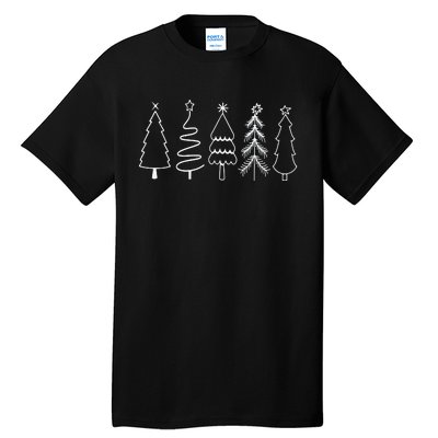 Christmas Trees Tall T-Shirt