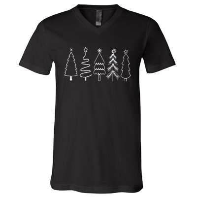 Christmas Trees V-Neck T-Shirt