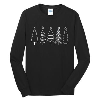 Christmas Trees Tall Long Sleeve T-Shirt