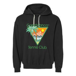 Casablanca Tennis Club Garment-Dyed Fleece Hoodie