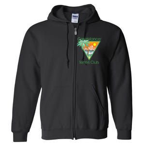 Casablanca Tennis Club Full Zip Hoodie