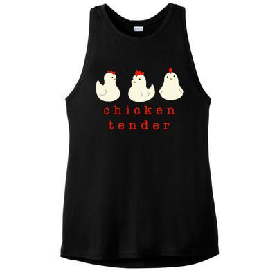 Chicken Tender Chicken Lady Farm Ladies PosiCharge Tri-Blend Wicking Tank