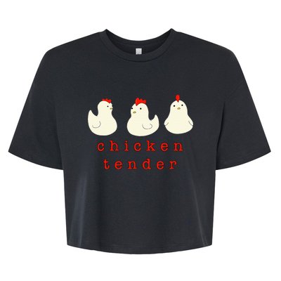 Chicken Tender Chicken Lady Farm Bella+Canvas Jersey Crop Tee