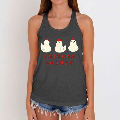 Chicken Tender Chicken Lady Farm Women's Knotted Racerback Tank