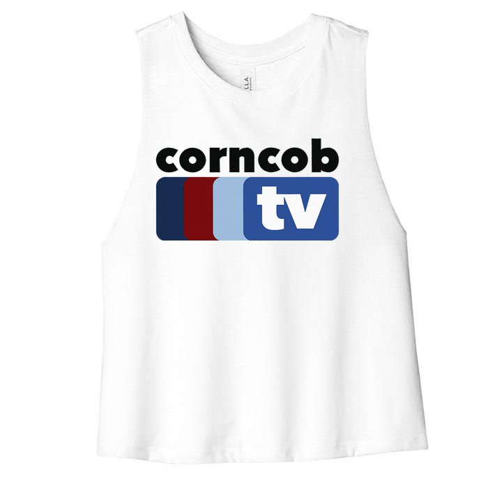 Corncob TV  Women's Racerback Cropped Tank