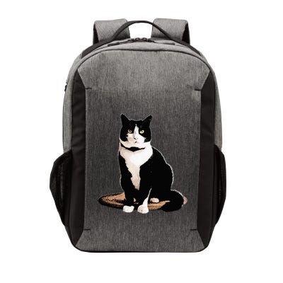 Cat Tuxedo Cat   Black Small Short Sleeve Classic Fit Tuxedo Cat Design Vector Backpack