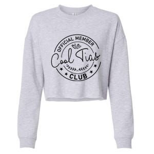 Cool Tia Club Latin Mexicana Aunt Mexican Auntie Tia Great Gift Cropped Pullover Crew