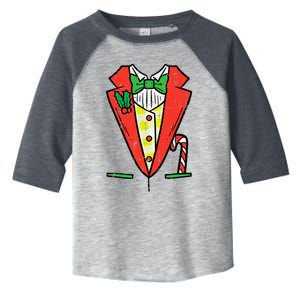 Christmas Tuxedo Costume Funny Xmas Tux Bowtie Toddler Fine Jersey T-Shirt