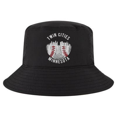 Cool Twin Cities Minnesota MN Baseball Skyline St. Paul MPLS Cool Comfort Performance Bucket Hat
