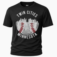 Cool Twin Cities Minnesota MN Baseball Skyline St. Paul MPLS Cooling Performance Crew T-Shirt