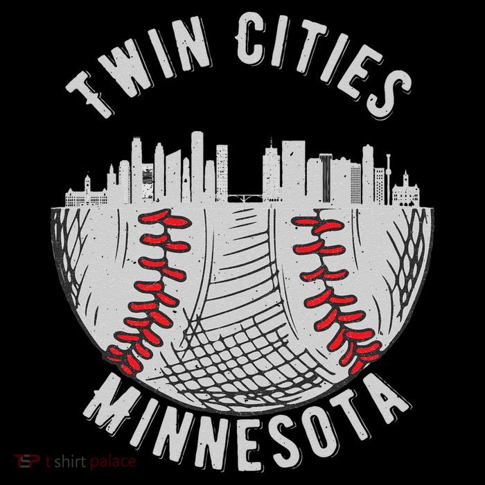 Cool Twin Cities Minnesota MN Baseball Skyline St. Paul MPLS Flatbill Hat