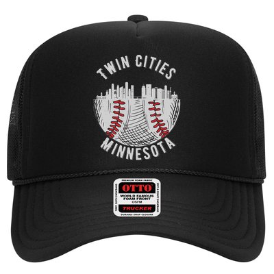 Cool Twin Cities Minnesota MN Baseball Skyline St. Paul MPLS Trucker Hat