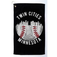 Cool Twin Cities Minnesota MN Baseball Skyline St. Paul MPLS Golf Towel