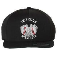 Cool Twin Cities Minnesota MN Baseball Skyline St. Paul MPLS Wool Snapback Cap