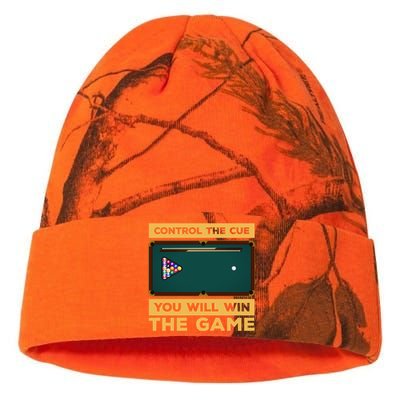 Control The Cue You Will Win The Game Snooker Billiards Gift Kati Licensed 12" Camo Beanie