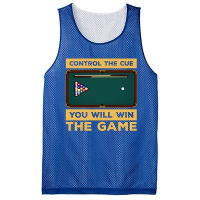 Control The Cue You Will Win The Game Snooker Billiards Gift Mesh Reversible Basketball Jersey Tank